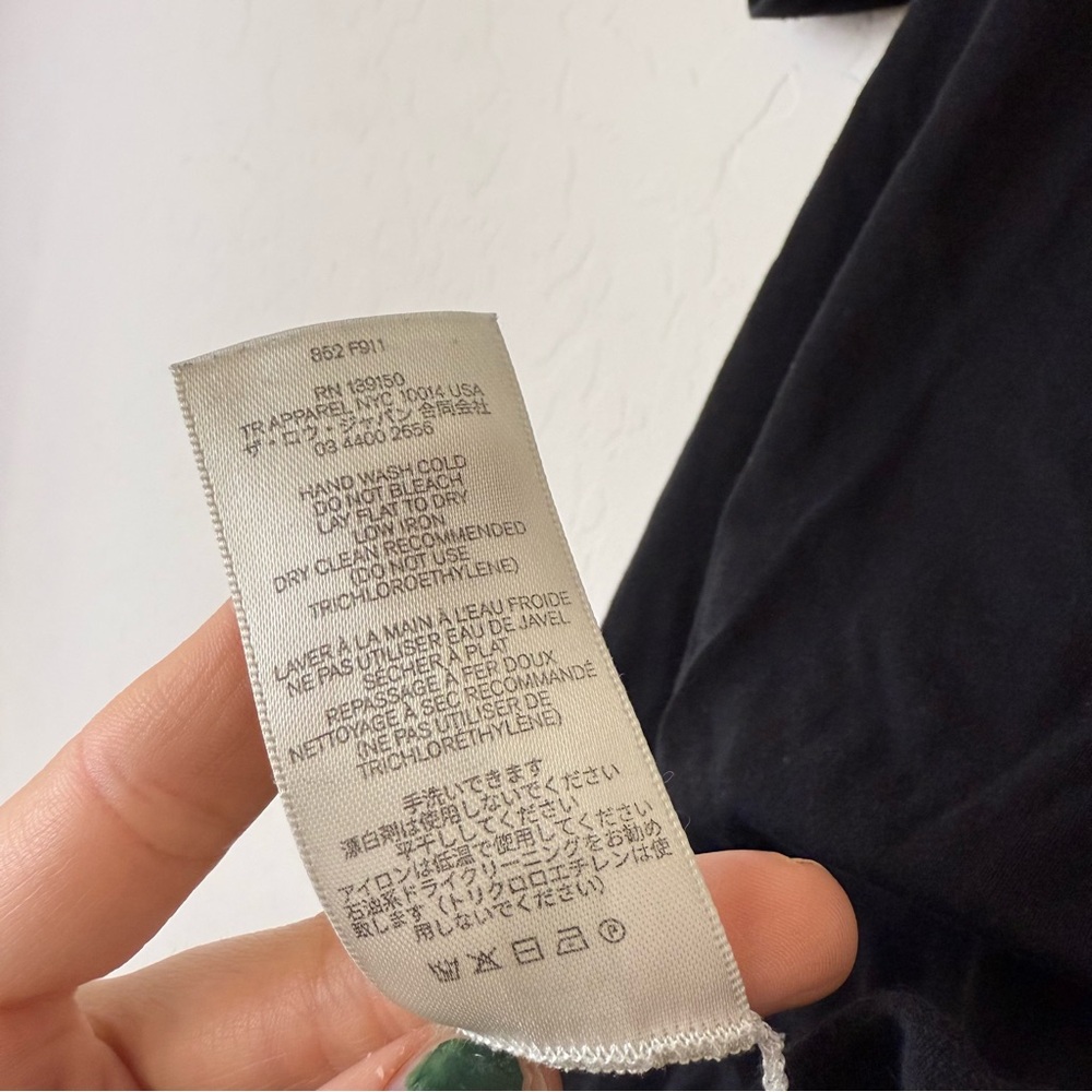 The Row Tori Organic Cotton T-Shirt in Black - Picture 7 of 8